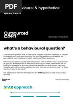 OD Talent Acquisition - Tips - Behavioural Hypothetical Questions