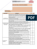 Lista de Cotejo para La Detección de Barreras