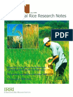 International Rice Research NOtes Vol.24 No.3