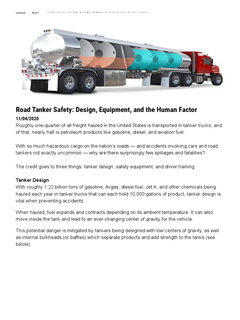 Tanker Safety: Design and Baffles Explained | PDF | Oil Tanker | Truck