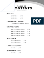 Genbio1 Table of Contents Template