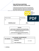 Skema Sertifikasi Kompetensi - Hazard Analysis Critical Control Point (HACCP)