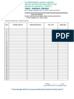 Format Data Siswa KLS Iv Dpac 1