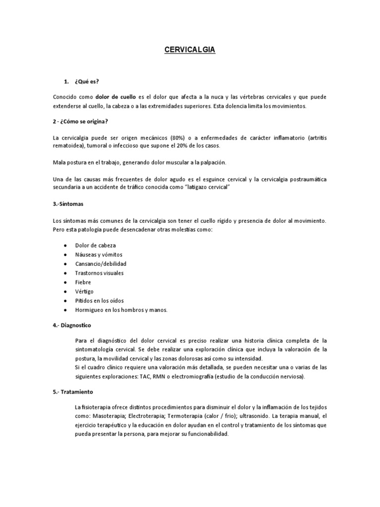 Cervicalgia agosto 2023 pdf