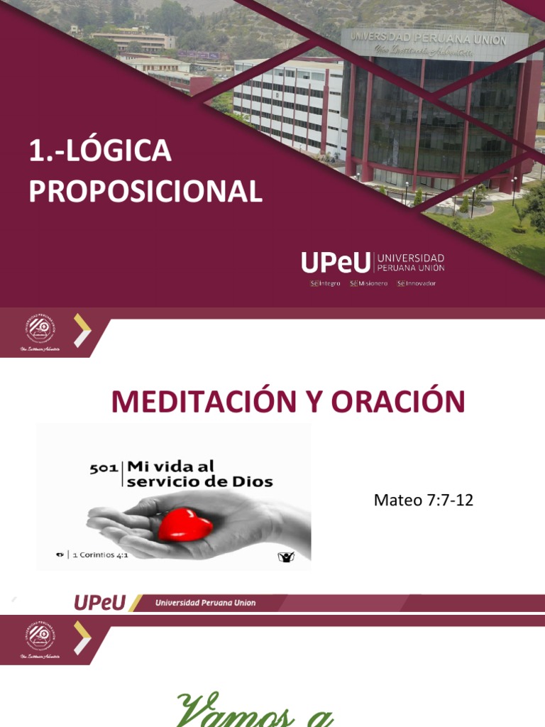 Proposiciones Lógicas PDF Proposición Verdad