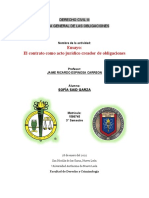 El Contrato Como Acto Jurídico Fuente de Las Obligaciones - Sofía Said 1586745