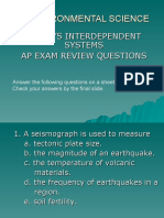Earths Interdependent Systems Review Qs PPT