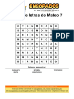 Sopa de Letras de Mateo - 7