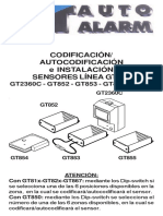 GT Alarm Manual Sensores Magneticos e Infrarrojos Autocaravanas