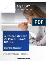 Subsídio - A desconstrução da feminilidade bíblica n° 07 - 3° Tm 2023