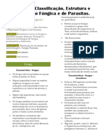 Classificação, Estrutura e Replicação Fúngica e de Parasitas. 