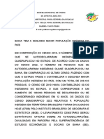 Texto Sobre Indios Na Bahia Lia