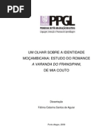 UM OLHAR SOBRE A IDENTIDADE MOÇAMBICANA - ESTUDO DO ROMANCE A VARANDA DO FRANGIPANI DE MIA COUTO - Fátima Catarina Santos de Aguiar