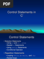 3 Control Statements