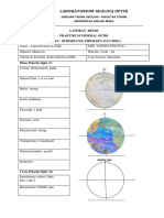 Laporan Praktikum Mineralogi Optik. Acara 4: HORNBLEND, PIROKSEN, DAN MIKA