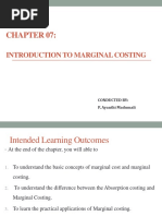 Chapter 07 - Introduction To Marginal Costing