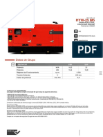 HYW 20 M5 YANMAR 4TNV84TBGGEH Insonorizado Estandar B10 MECC ALTE Data Sheet ES