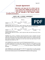 Sample-Agreement Leave N License