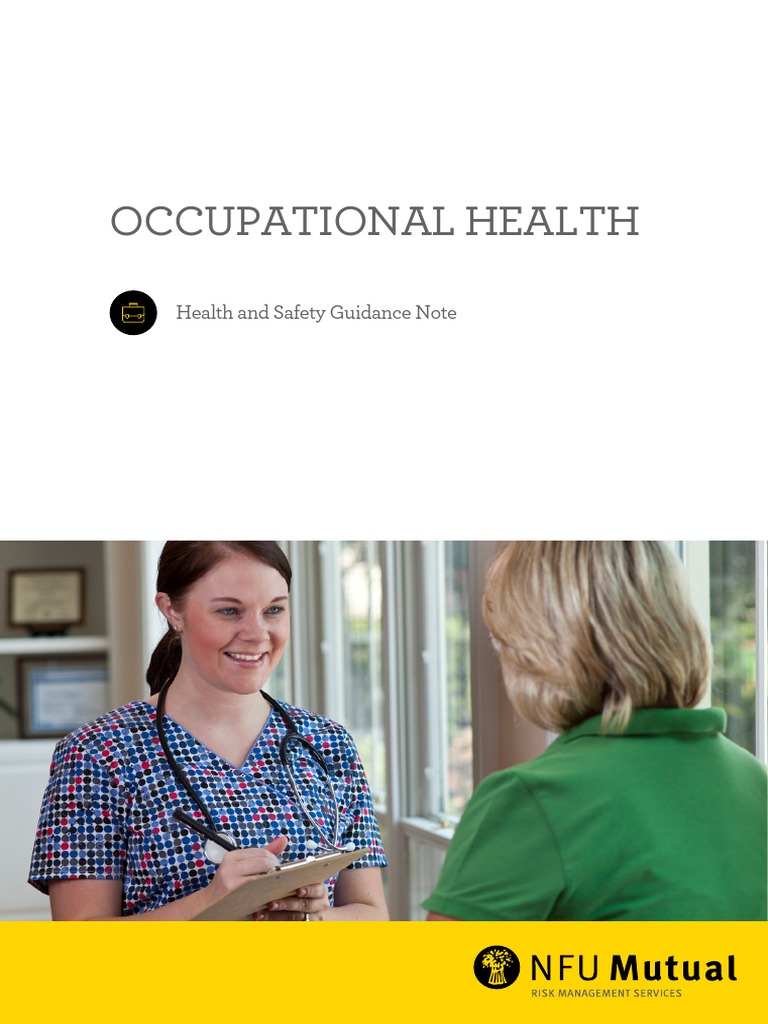 Occupational Health PDF Occupational Safety And Health Risk