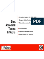 ECS Blunt Abdominal Trauma Sports