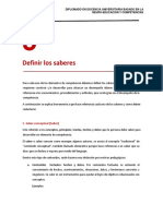 Orientaciones para La Formulación de Saberes