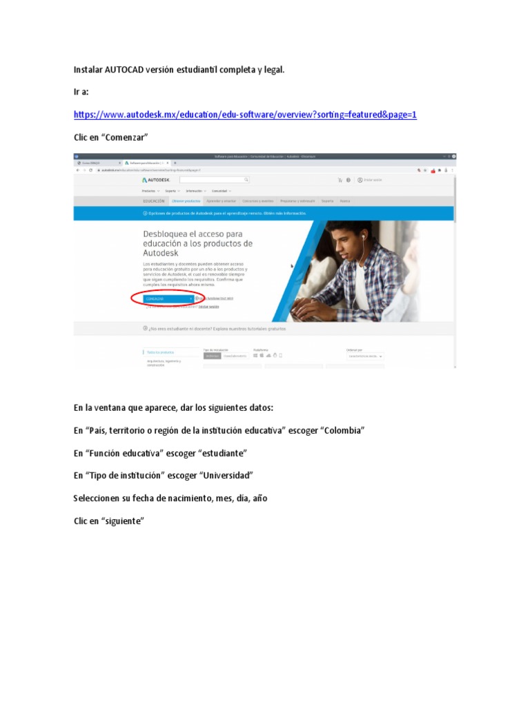 Instalar autocad version educativa completa rev g pdf cad