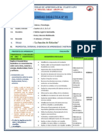 UNIDAD DIDÁCTICA Nro 5 C y T III BIM (3ero)