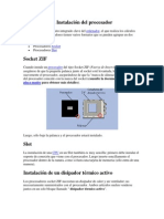 Instalacion de Procesador y RAM