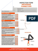 Anchorage Connectors - Inspection Form