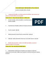 Unitatea Iv. Fracţii Ordinare. Împărţirea Fracţiilor