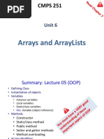 06 Arrays and ArrayLists