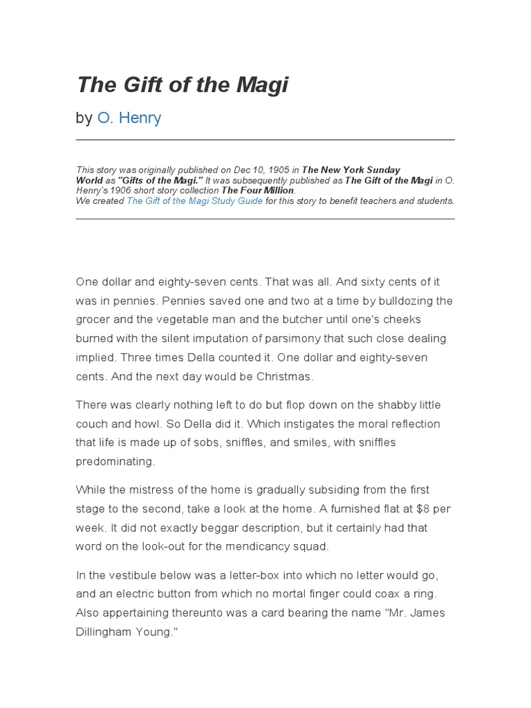 The gift of the magi pdf