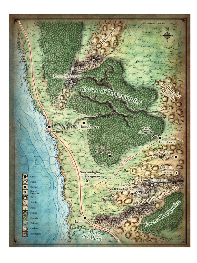 Mappa Neverwinter | PDF