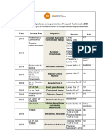 Horarios 2C 2023