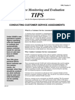 TIP Number9, Conducting Customer Service Assessments