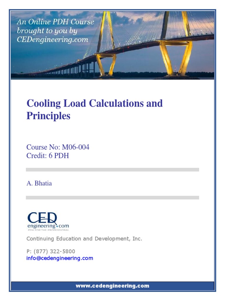 M06-004 - Cooling Load Calculations and Principles - US | PDF ...