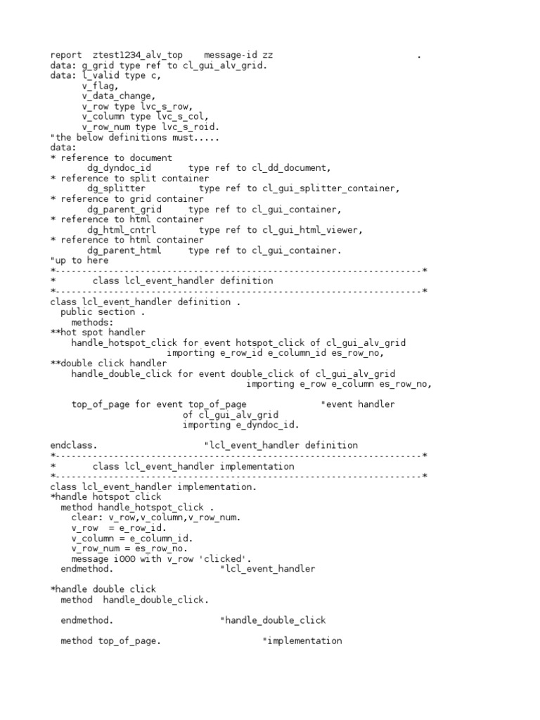 ALV Complete | PDF