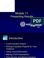 Module11, Presenting Results