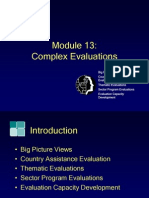 Module13, Complex Evaluation