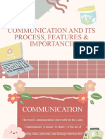 Lesson - 1 Communication and Its Process