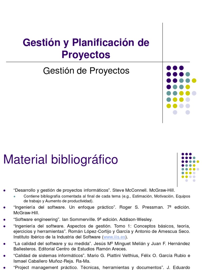 Gestion de Proyectos | PDF | Software | Ingeniería de software