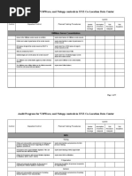 Audit Program For VMWare, and Netapp Controls in XYZ Co-Location Data Center