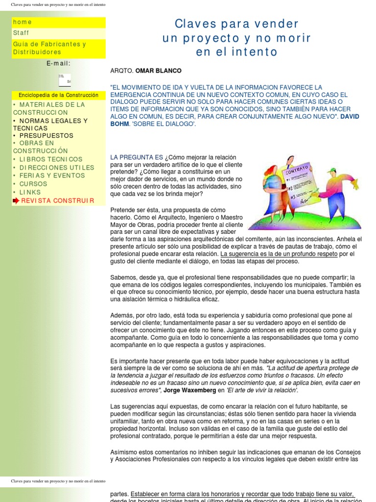 Claves para Vender Un Proyecto y No Morir en El Intento | PDF ...