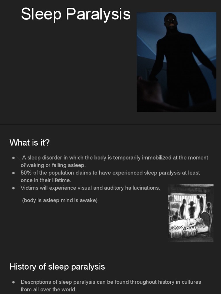 Sleep Paralysis Presentation | PDF | Philosophy