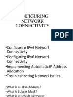 Configuring Network Connectivity