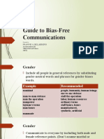 Guide To Bias Free Communication