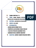 Tarea Virtual 4 de Matematica Financiera