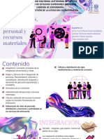 INTEGRACIÓN. Cálculo de Personal y Recursos Materiales