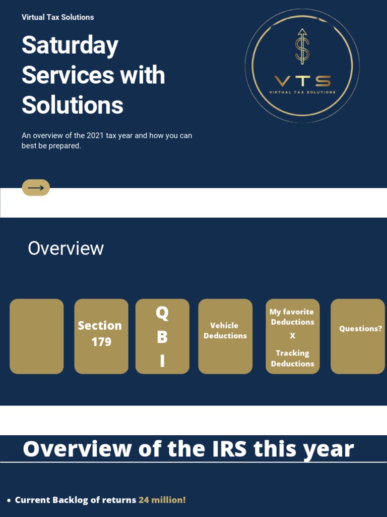 2021 Tax Year Virtual Tax Solutions LLC PDF Taxes Tax Deduction