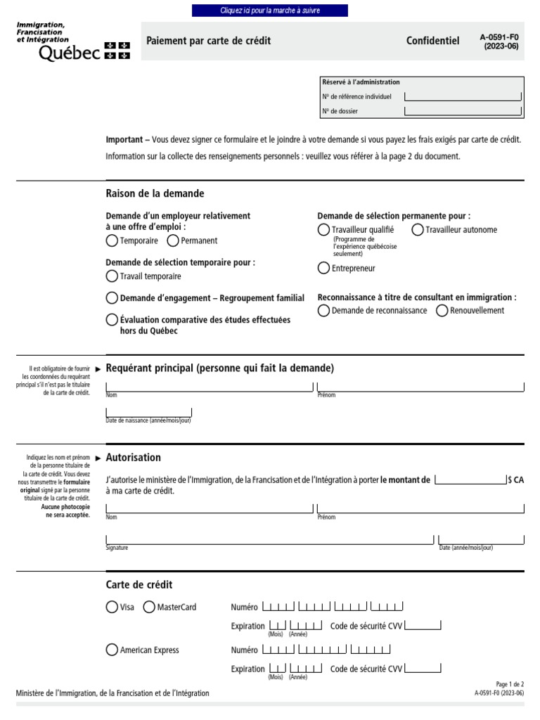 Formulaire de paiement A-0591-F0 | PDF